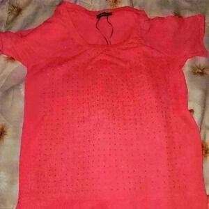 - NWOT MORGAN RHINESTONE TOP